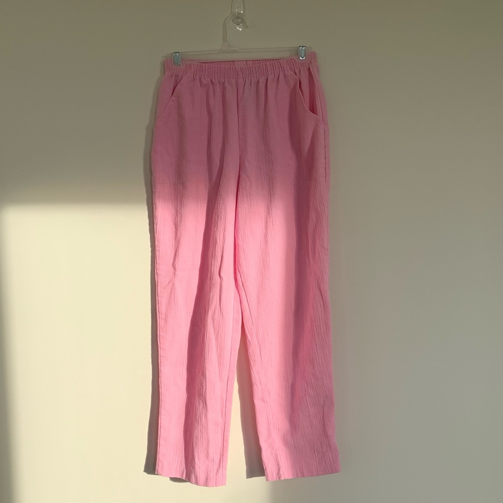 Retro Pink Straight Leg Pants